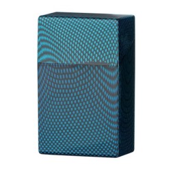 SIGARETTEN BOX CARBON FIBRE BLAUW TBV 20 SIGARETTEN