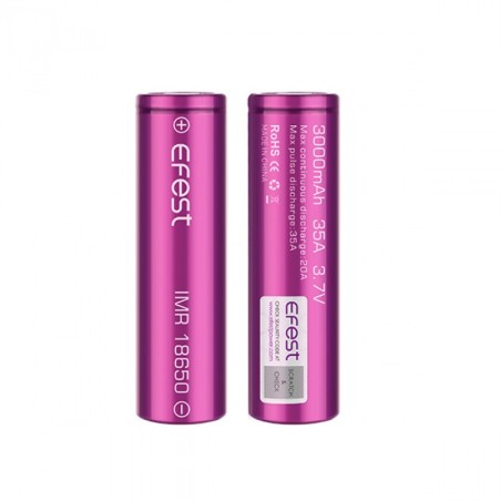 EFEST 18650 BATTERIJ 3000MAH 35A (2ST.)