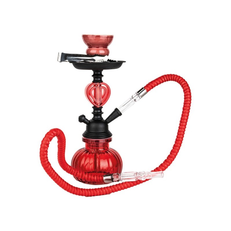HOOKAH - WATERPIJP SET (1 SLANG) - ROOD 25CM HOOKAH - WATERPIJP SET (1 SLANG) - ROOD 25CM