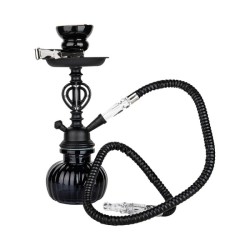 HOOKAH - WATERPIJP SET (1 SLANG) - ZWART 25CM