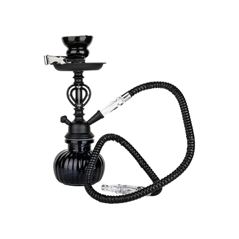 HOOKAH - WATERPIJP SET (1 SLANG) - ZWART 25CM HOOKAH - WATERPIJP SET (1 SLANG) - ZWART 25CM