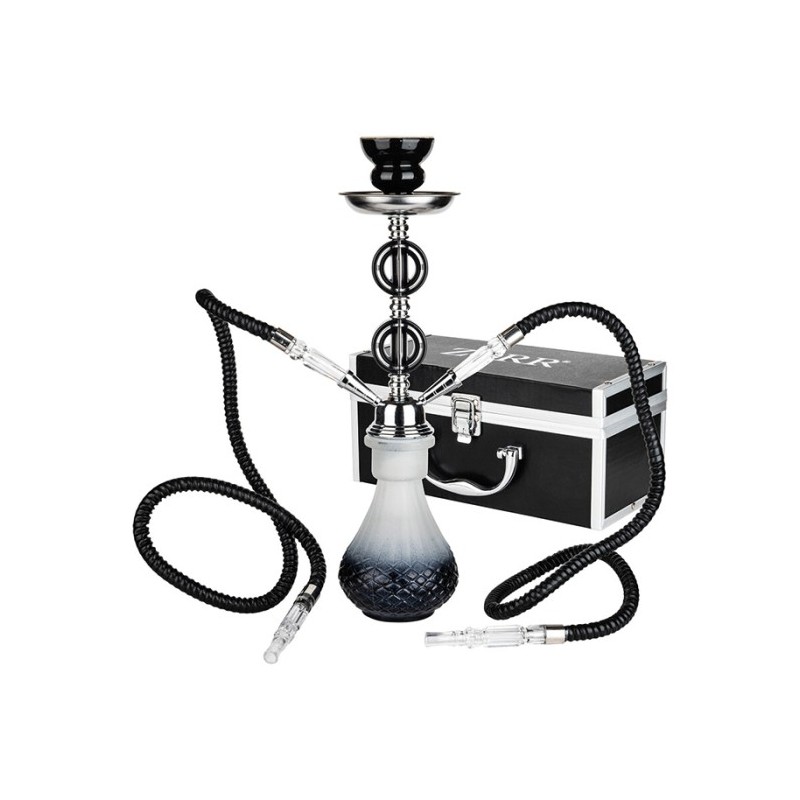 ZORR - HOOKAH WATERPIJP SET (2 SLANGEN) - ZWART - IN ALUMINIUM KOFFER ZORR - HOOKAH WATERPIJP SET (2 SLANGEN) - ZWART - IN ALUMINIUM KOFFER