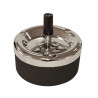 DRAAIASBAK CHROME/ZWART 110MM DRAAIASBAK CHROME/ZWART 110MM