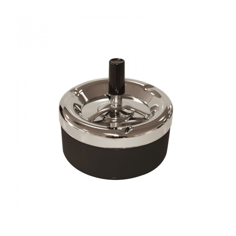 DRAAIASBAK CHROME/ZWART 135MM DRAAIASBAK CHROME/ZWART 135MM