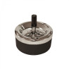 DRAAIASBAK CHROME/ZWART 135MM DRAAIASBAK CHROME/ZWART 135MM