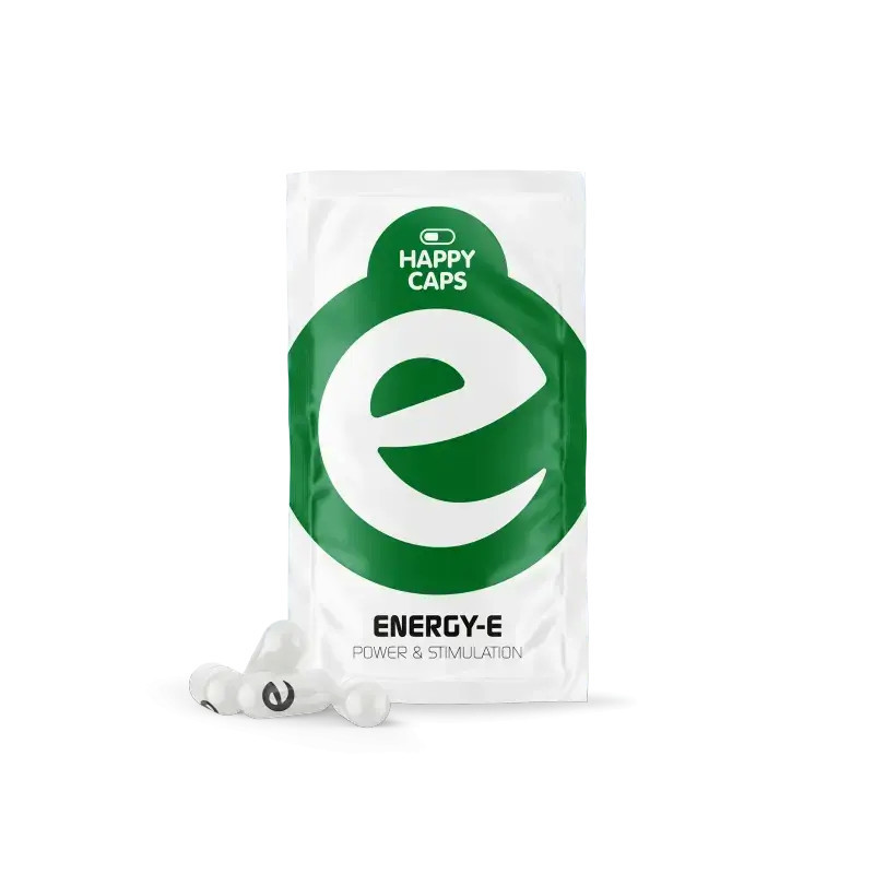 Energie-E van Happy Caps om de nacht door te halen