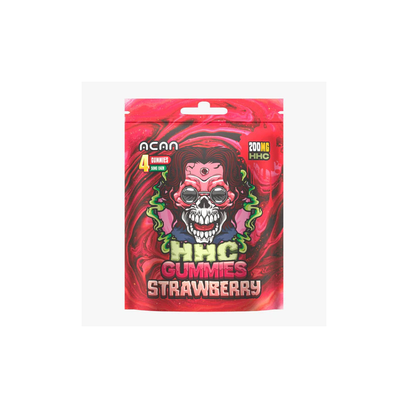 Acan - HHC Gummies Strawberry 200mg - 4 Stuks Acan - HHC Gummies Strawberry 200mg - 4 Stuks