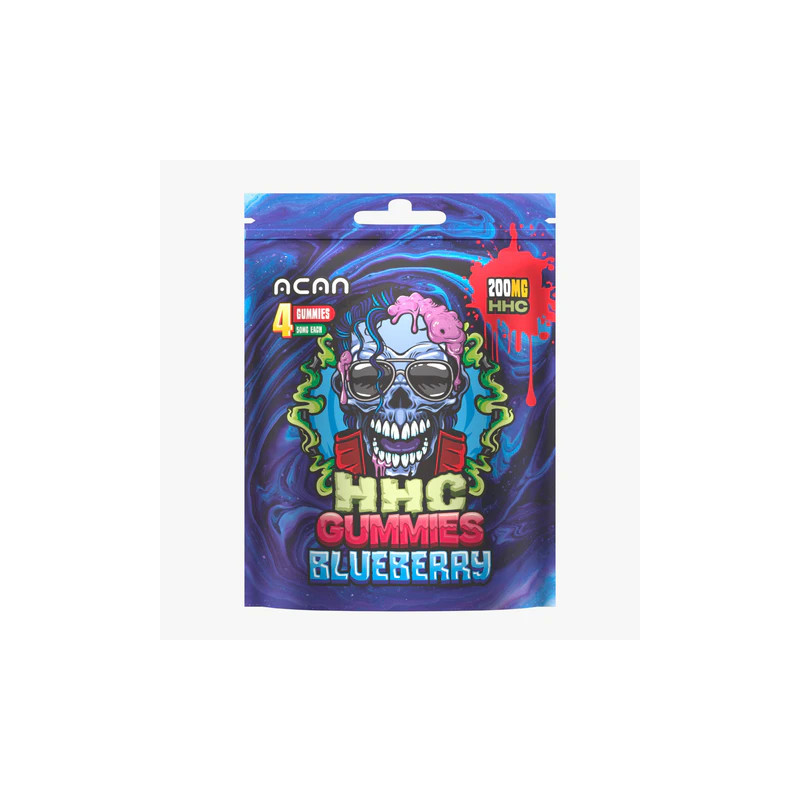 Acan - HHC Gummies Blueberry 200mg - 4 Stuks Acan - HHC Gummies Blueberry 200mg - 4 Stuks