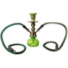 HOOKAH - WATERPIJP SET (2 SLANGEN) - GROEN 27CM HOOKAH - WATERPIJP SET (2 SLANGEN) - GROEN 27CM