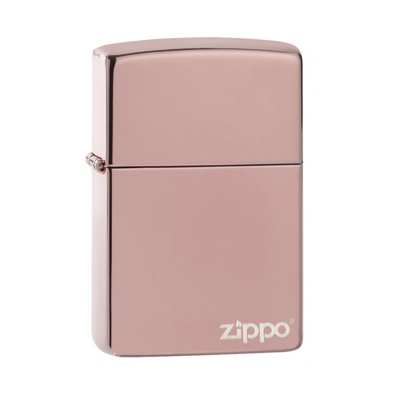 ZIPPO REGULAR HIGH POLISHED ROSE W/ ZIPPO LOGO