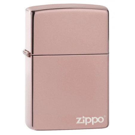 ZIPPO REGULAR HIGH POLISHED ROSE W/ ZIPPO LOGO