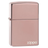 ZIPPO REGULAR HIGH POLISHED ROSE W/ ZIPPO LOGO