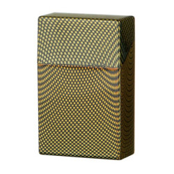 SIGARETTEN BOX CARBON FIBRE GOUDGEEL TBV 20 SIGARETTEN