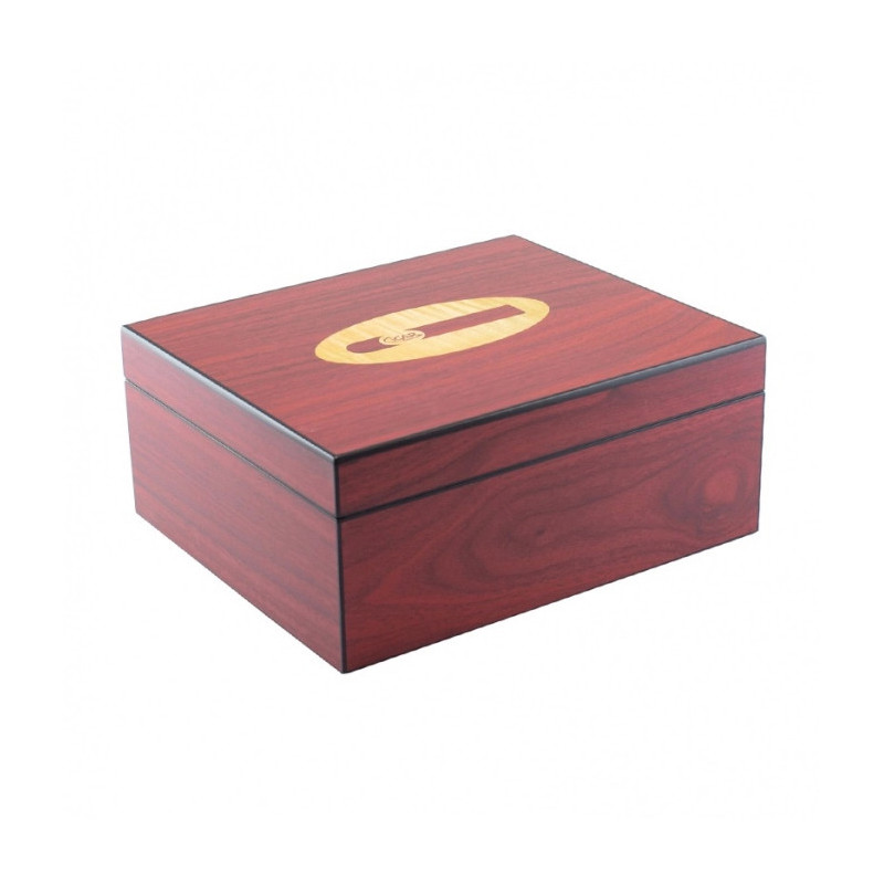 BOOKWILL HUMIDOR - 35 CIGARS - ROSEWOOD W/ CIGAR LOGO BOOKWILL HUMIDOR - 35 CIGARS - ROSEWOOD W/ CIGAR LOGO