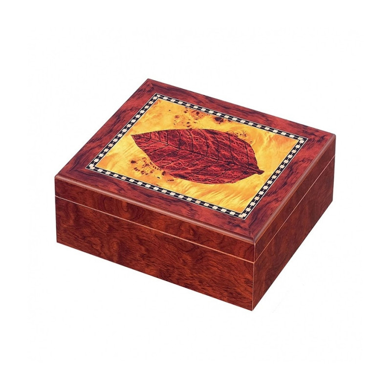 BOOKWILL HUMIDOR - 25 CIGARS -TOBACCO LEAF