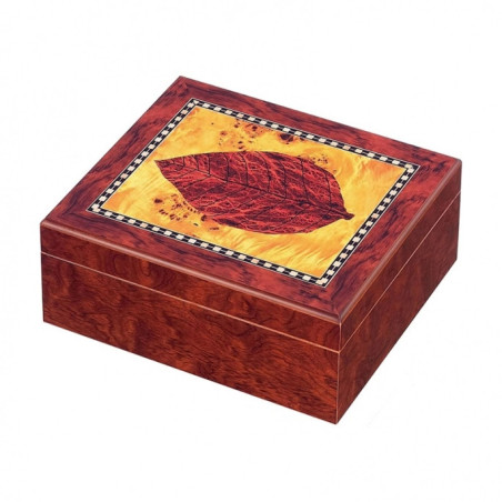 BOOKWILL HUMIDOR - 25 CIGARS -TOBACCO LEAF