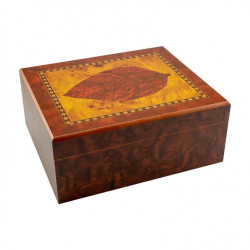 BOOKWILL HUMIDOR - 25 CIGARS -TOBACCO LEAF