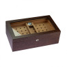 BOOKWILL HUMIDOR - 50 CIGARS - MATT WOOD W/HYGROMETER